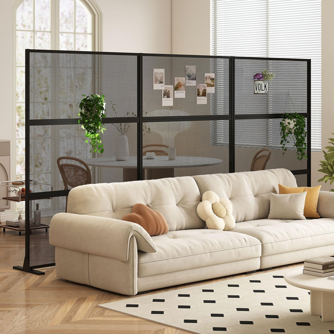 Giantex Metal Privacy Screen with Expansion Bolts and Connection Screws