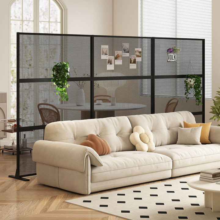 Giantex Metal Privacy Screen with Expansion Bolts and Connection Screws