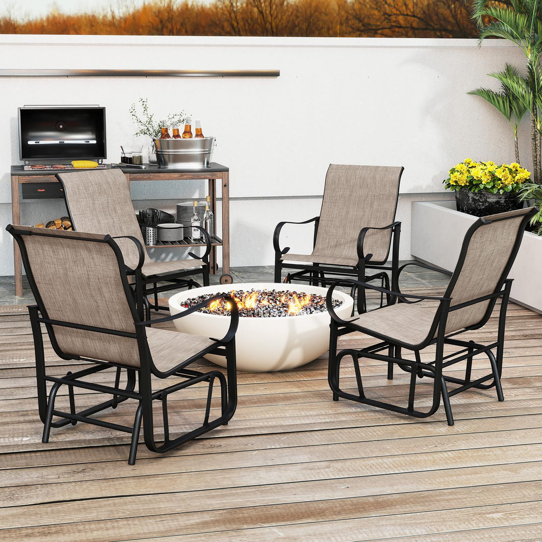 Giantex Outdoor Glider Set for Garden and Backyard