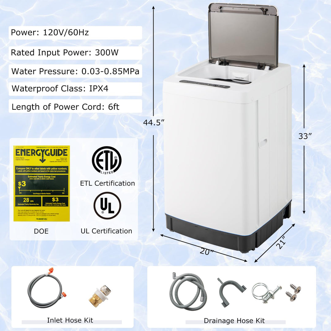 Full-Automatic Washing Machine Washer and Spin Combo