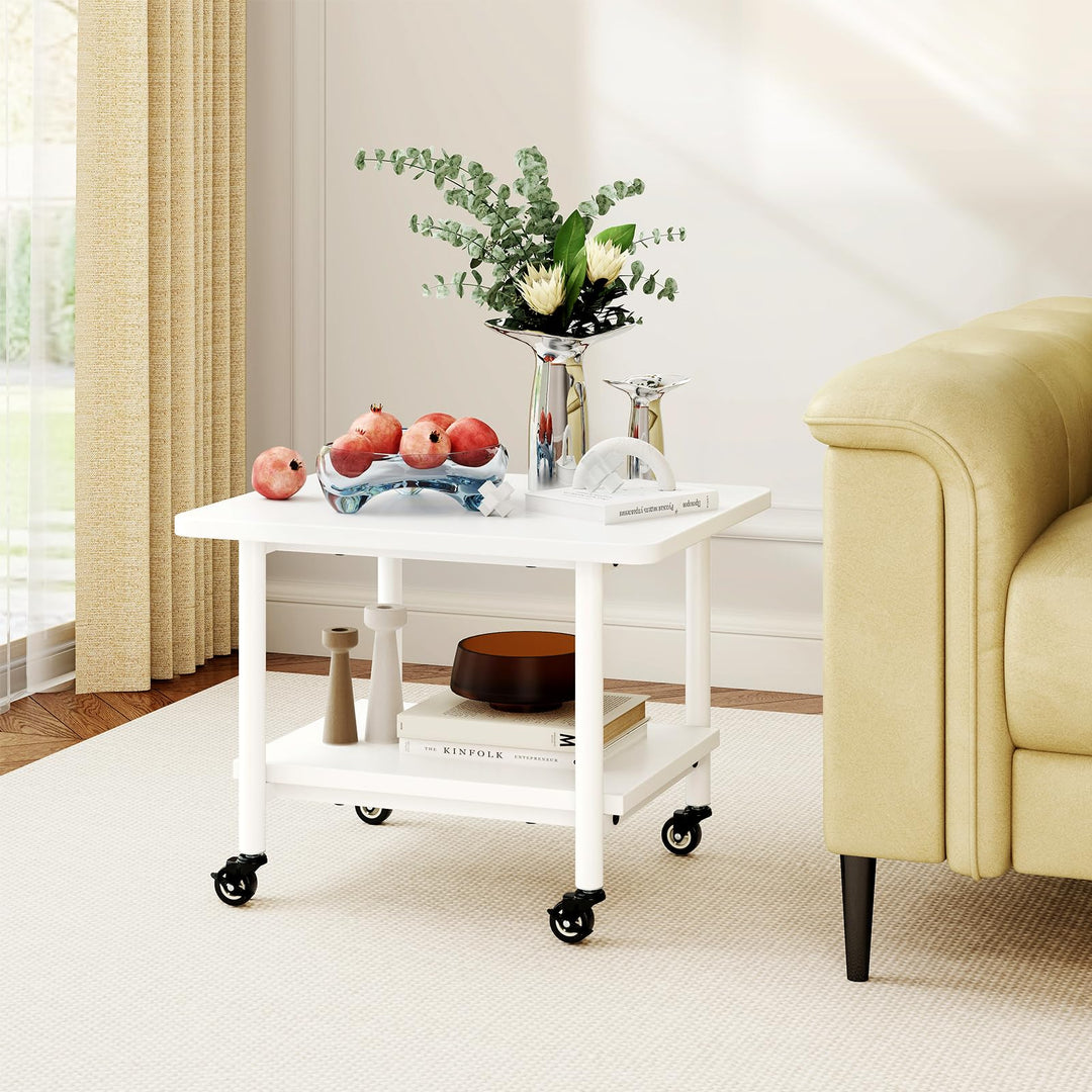 Giantex 2 Tier Mobile Printer Table with Storage Shelf