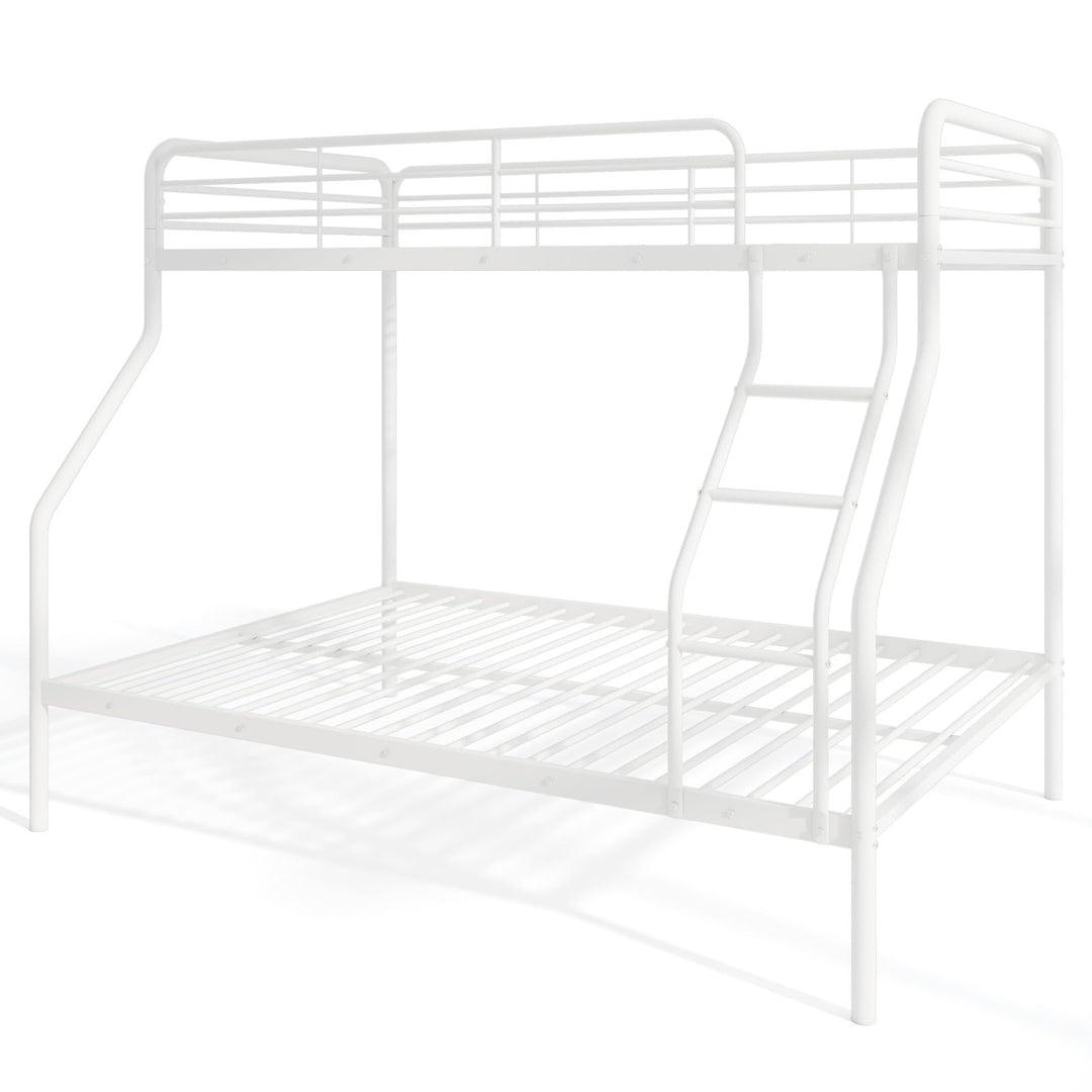 Giantex Metal Bunk Beds Twin Over Full Size, Heavy Duty Bunk Bed for Teens Adults with Ladder &amp; Guardrails