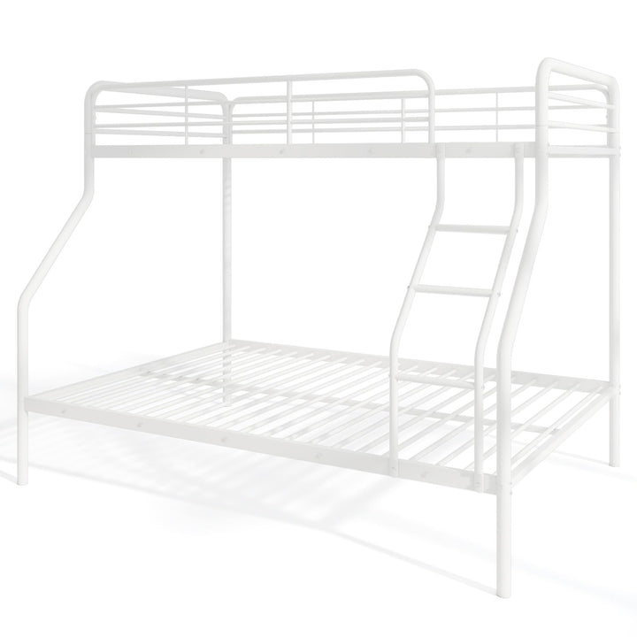 Giantex Metal Bunk Beds Twin Over Full Size, Heavy Duty Bunk Bed for Teens Adults with Ladder &amp; Guardrails