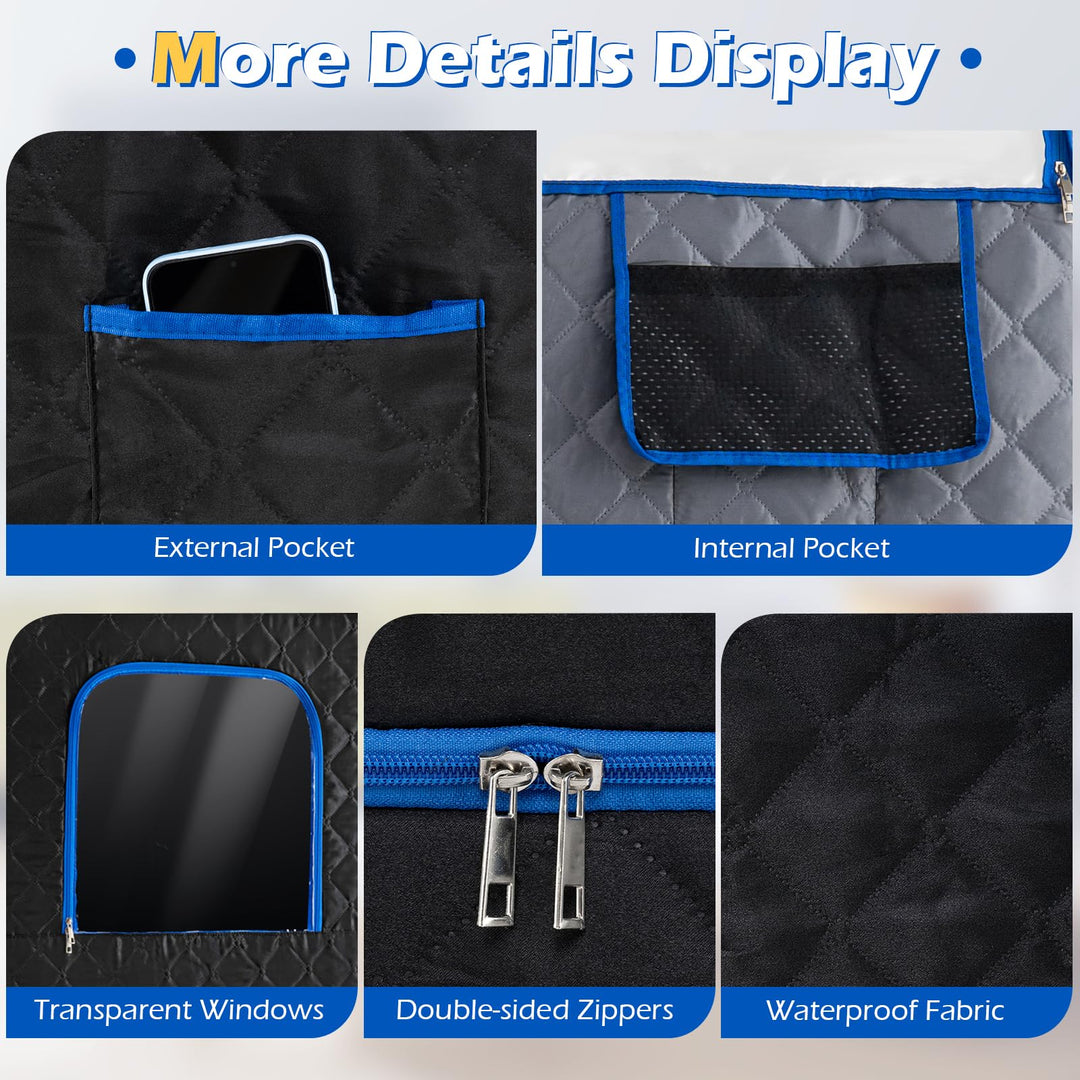 Giantex Portable Steam Sauna Box Full Body Sauna Tent(35" x 35" x 71")