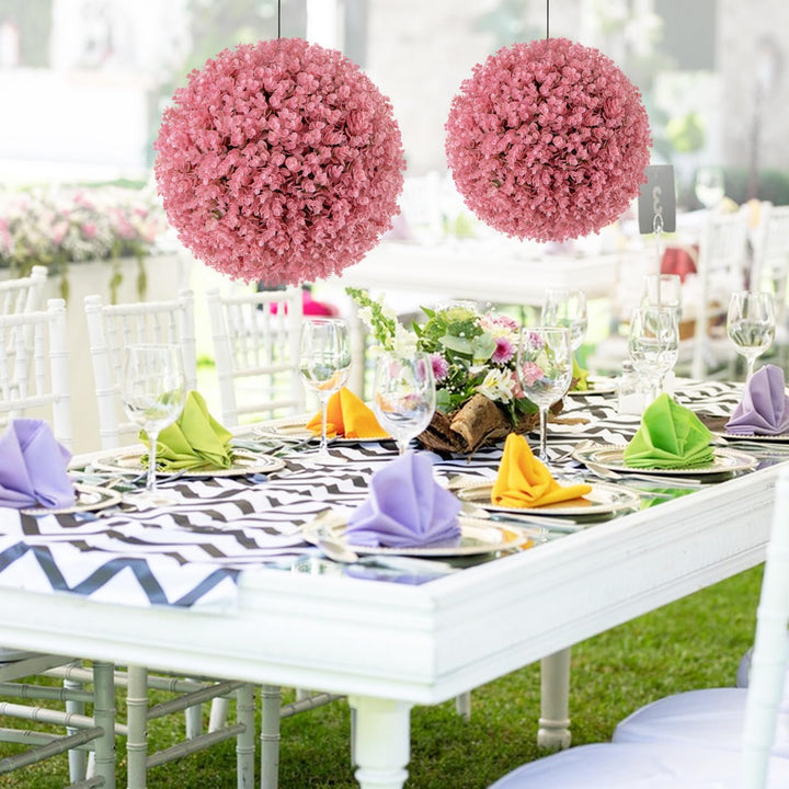 Giantex 2 PCS Artificial Plant Topiary Ball, 17.5&