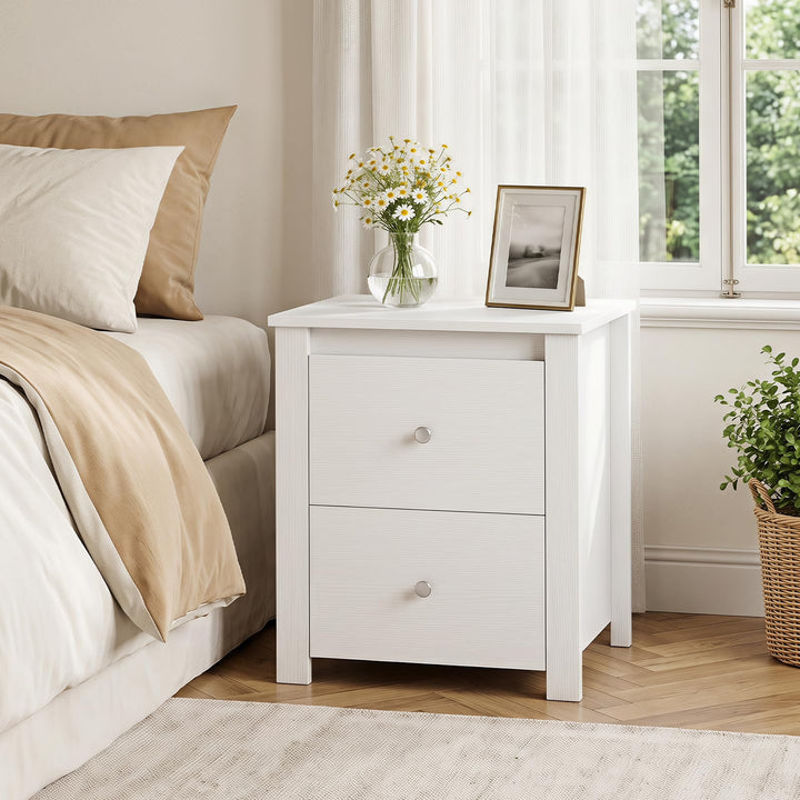 Giantex 21" Wooden Nightstand with 2 Drawers (1/2)