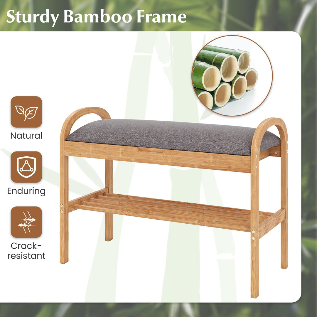 Giantex Shoe Bench with Flip-Top Storage for Hallway