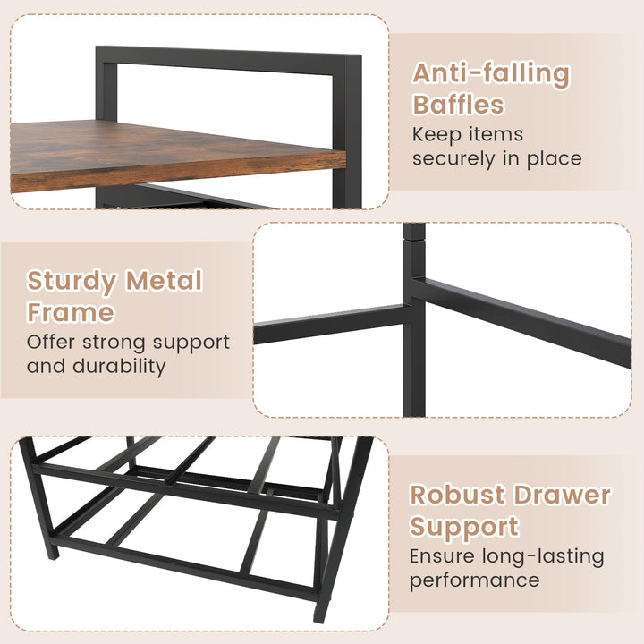 Giantex Clothes Rack with Drawers for Living Room