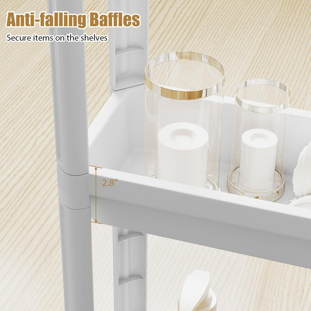 Giantex 2-Pack 3-Tier Slim Rolling Storage Cart