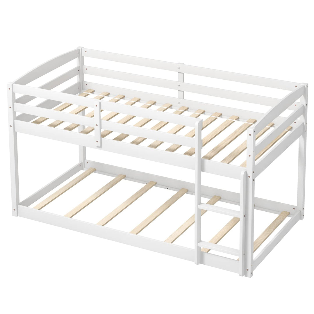 Giantex Solid Wood Twin Over Twin Bunk Bed Frame