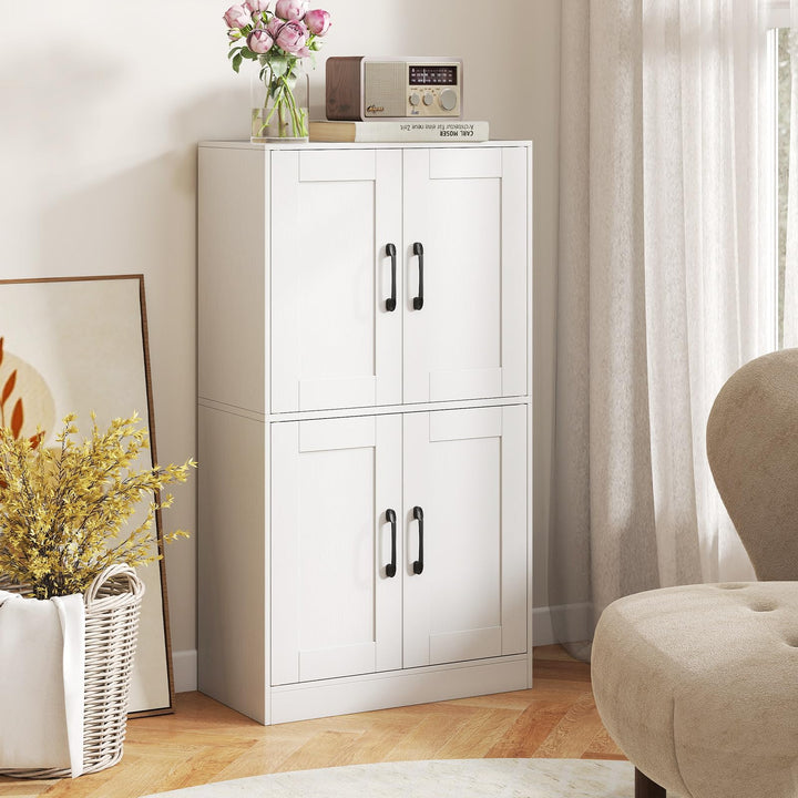 Giantex Bathroom Cabinet 43.5 inch Storage Cabinet with Doors and Adjustable Shelves