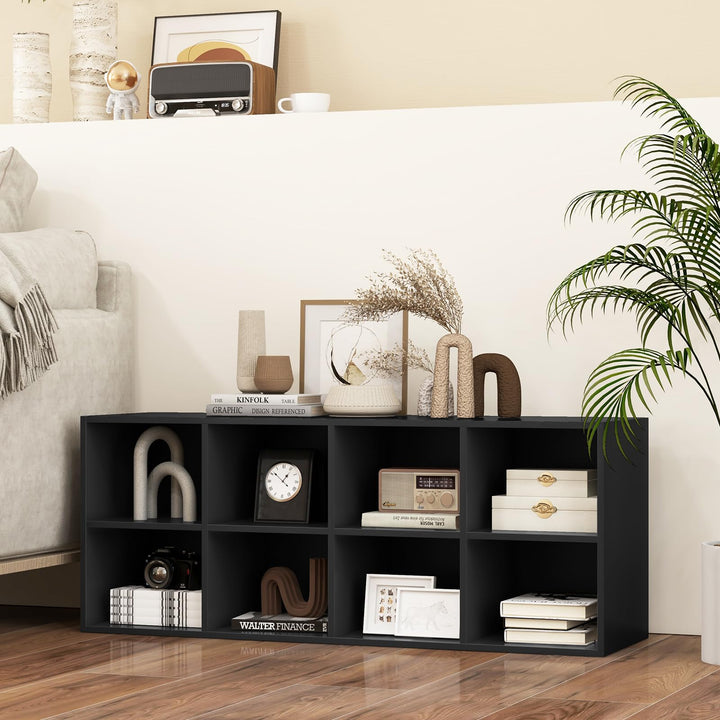 Giantex Shoe Bench 8 Cubes, 40" Entryway Bench with Storage
