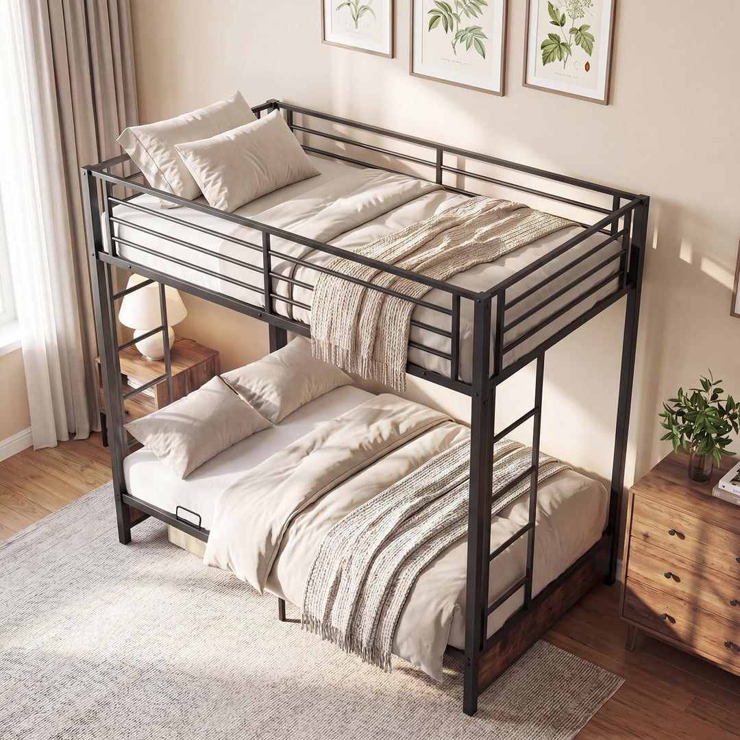 Giantex Twin Over Twin Futon Bunk Bed