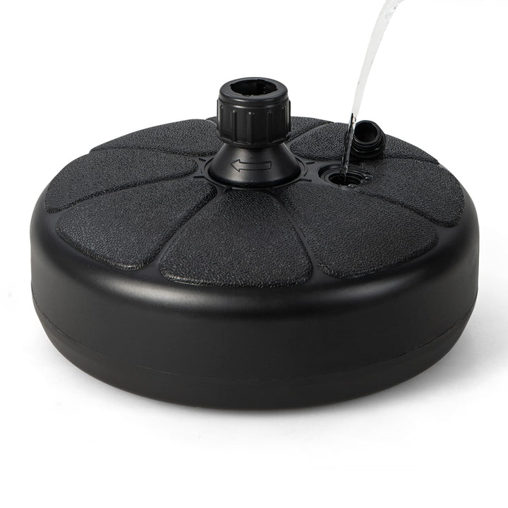 Giantex Fillable Umbrella Base, Water and Sand Filled Umbrella Stand, Fits 1.5" Patio Umbrella Pole