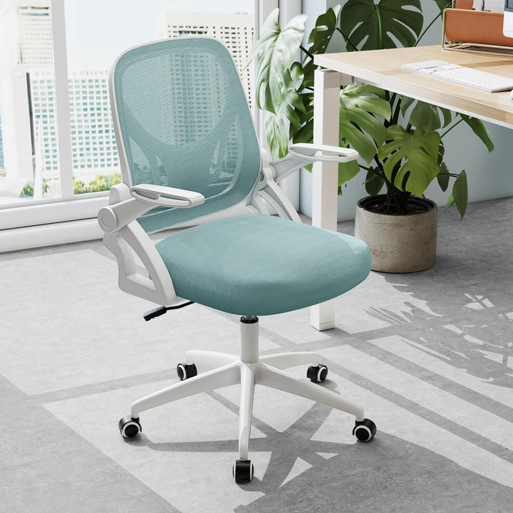 Giantex Ergonomic Desk Chair with Flip-up Arms &amp; Lumbar Support