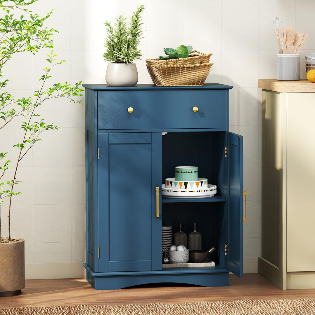 Giantex Modern Buffet Sideboard with Drawers &amp; Doors Adjustable Shelf