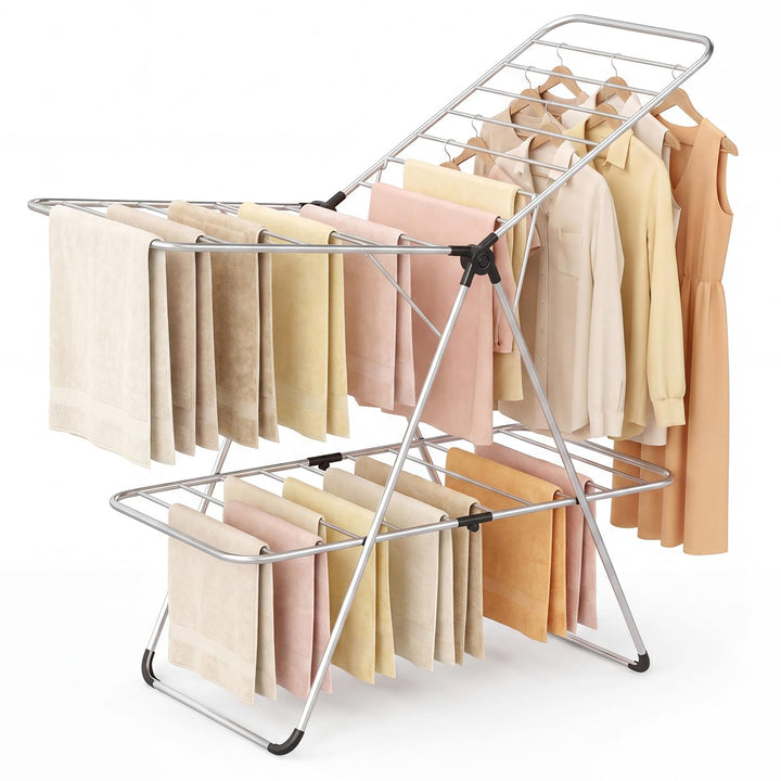 Giantex Foldable Clothes Drying Rack for Indoor and Outdoor Use