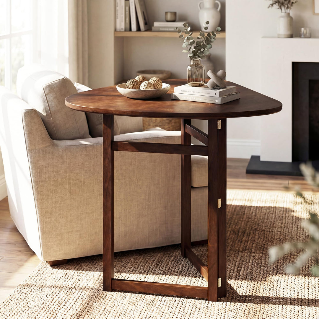 Giantex 31.5" Folding Dining Table for 2-3 Drop Leaf Dinner Table