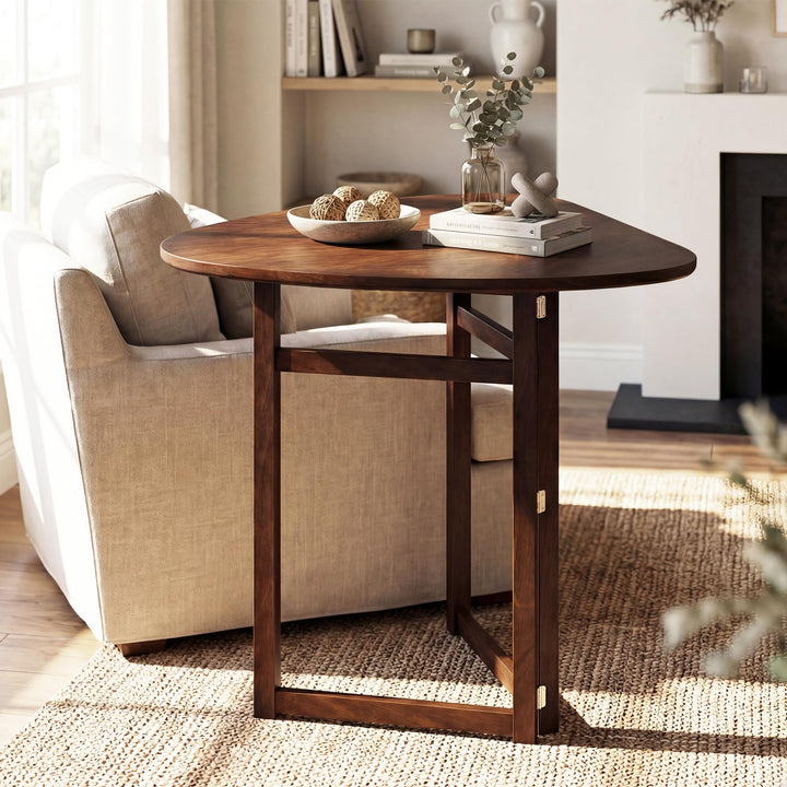 Giantex 31.5" Folding Dining Table for 2-3 Drop Leaf Dinner Table