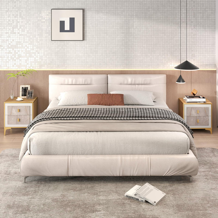 Giantex Modern Nightstand with 2 Drawers