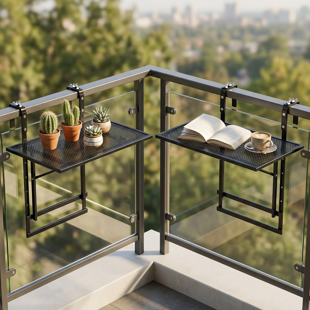 Giantex 48" Balcony Railing Table for Patio &amp; Deck