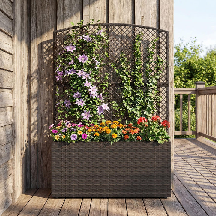 Giantex Raised Garden Bed with Trellis | 58&