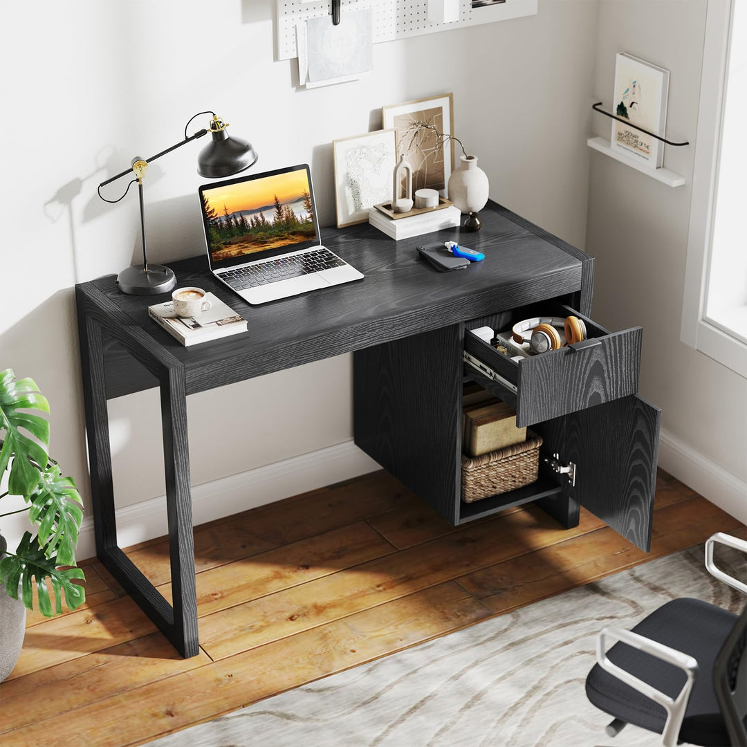 Giantex Computer Desk with Drawer &amp; Storage Cabinet