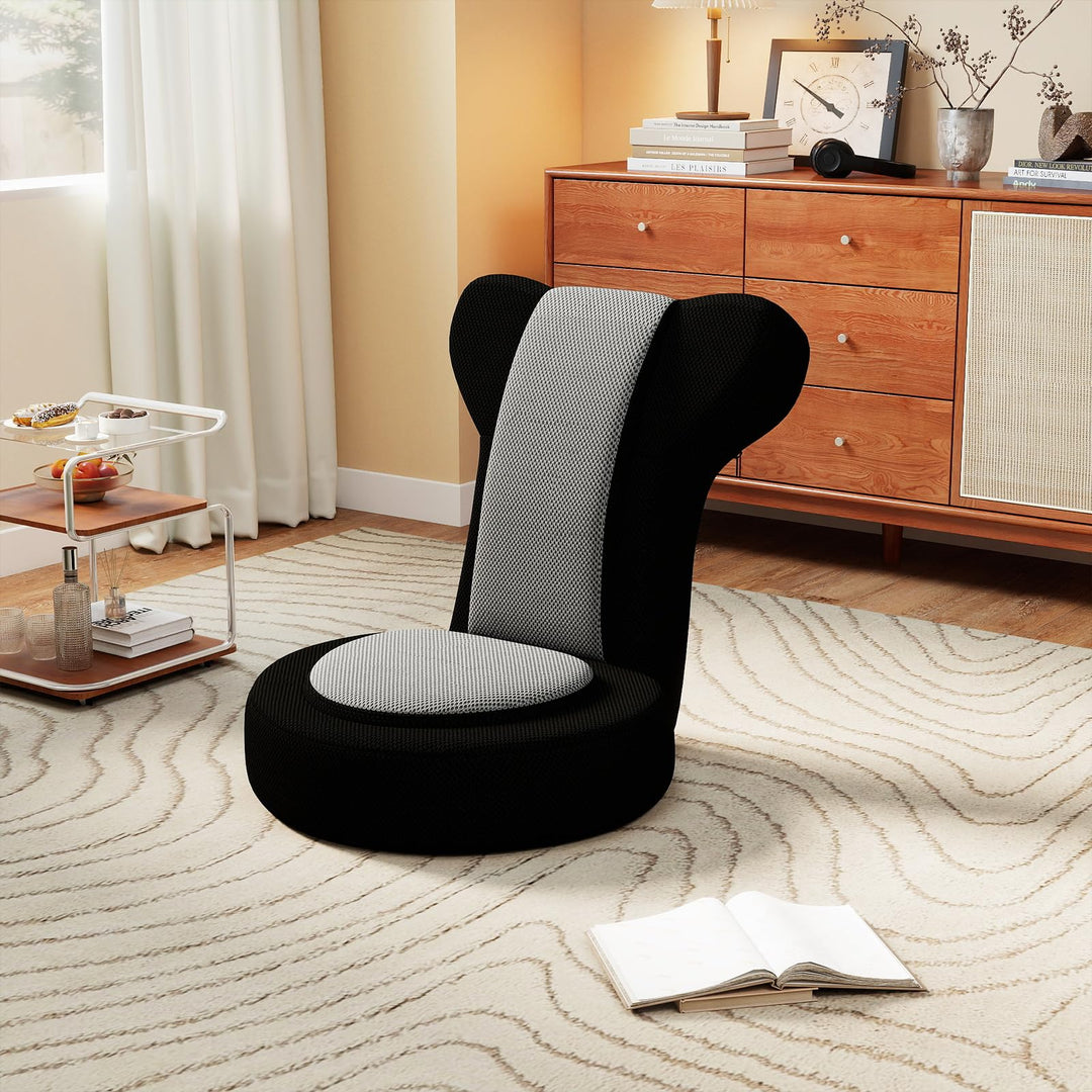 Giantex Floor Comfy Gaming Leisure Chair with Adjustable Headrest and Backrest