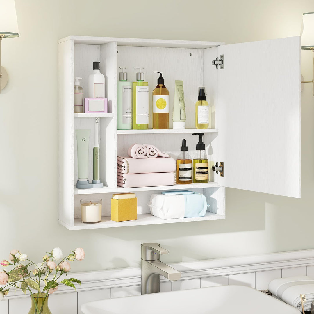 Giantex Bathroom Wall Mounted Medicine Cabinet w/Single Door