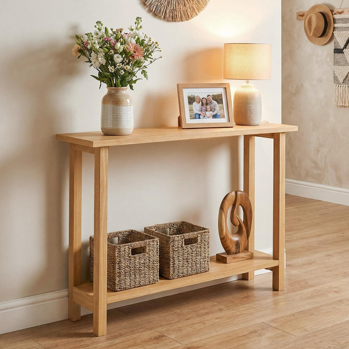 Giantex 47" Solid Wood Console Table(47" x 12" x 32")