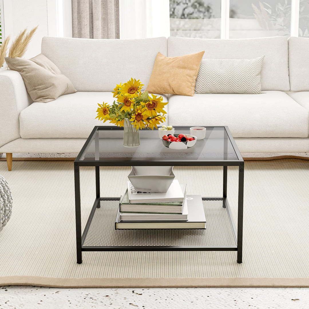 Giantex 27.5" Square Coffee Table