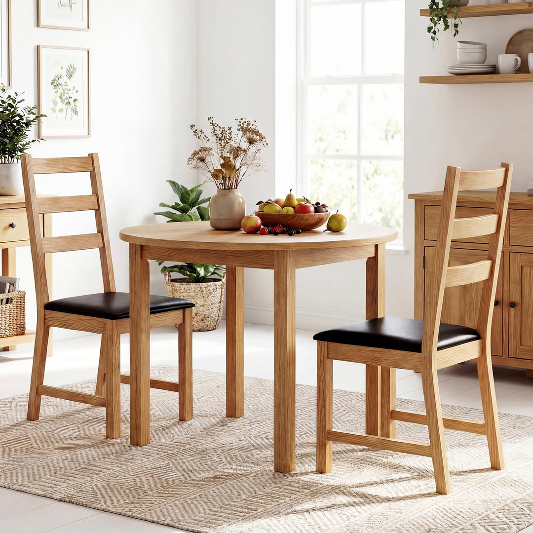 Giantex Farmhouse Kitchen Chairs w/Hollowed Backrest