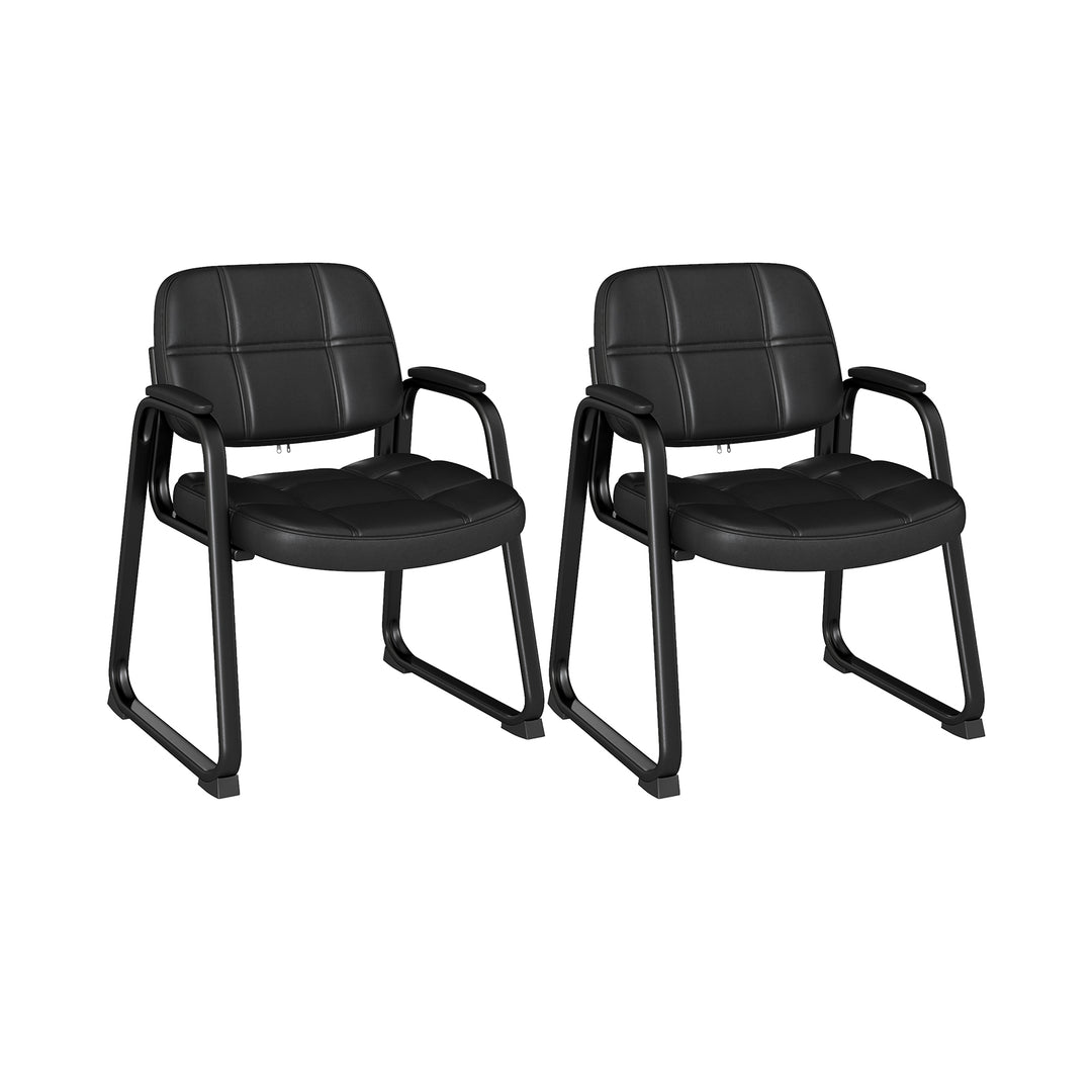 Giantex Set of 2/4/6/8/10/12 Guest Chair, Ergonomic Reception Chair