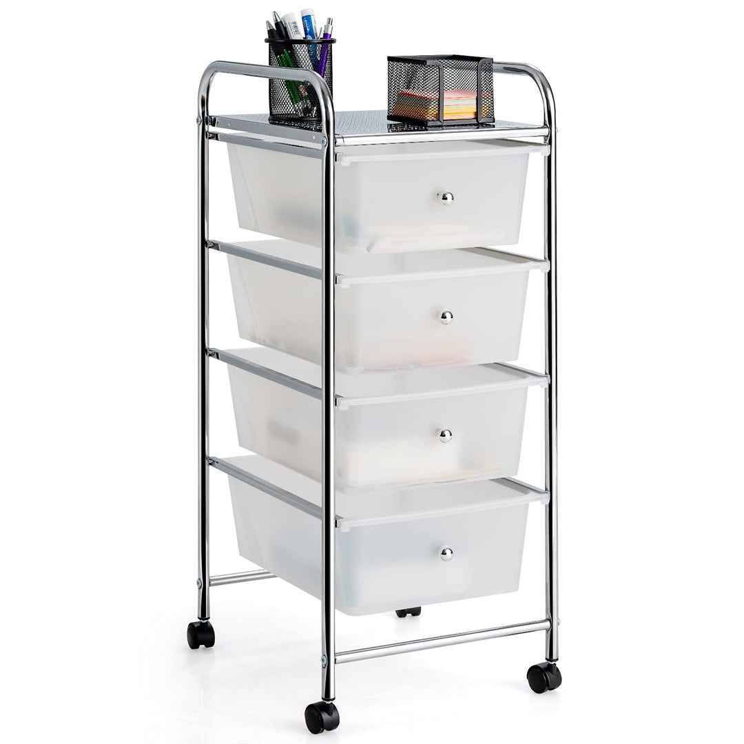 Giantex Rolling Cart with Drawers, Craft Organizer with Wheels