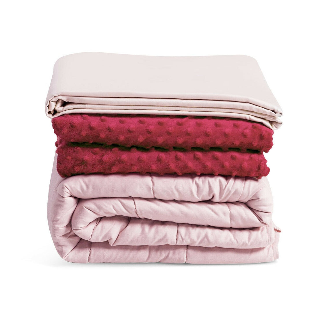 Weighted Blanket with Duvet Covers - Giantex
