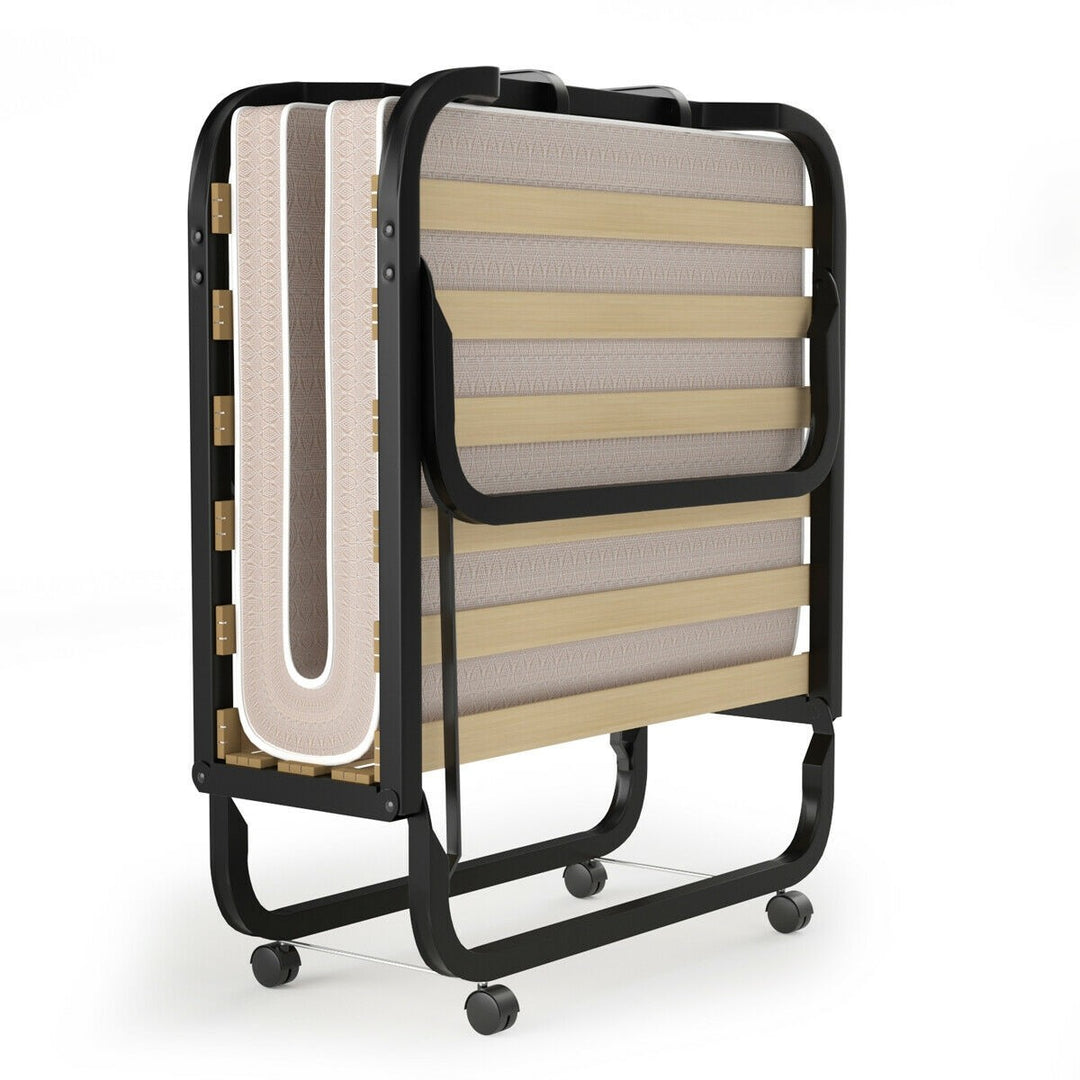 Giantex Rollaway Folding Bed with 4 Inch Mattress