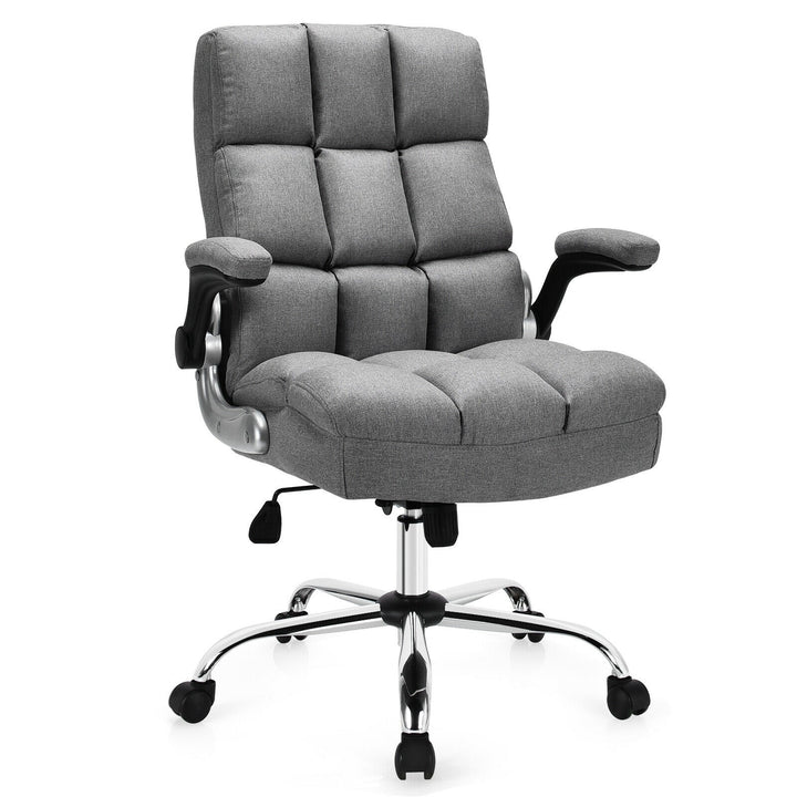 Giantex Executive Office Chair,Adjustable Tilt Angle and Flip-up