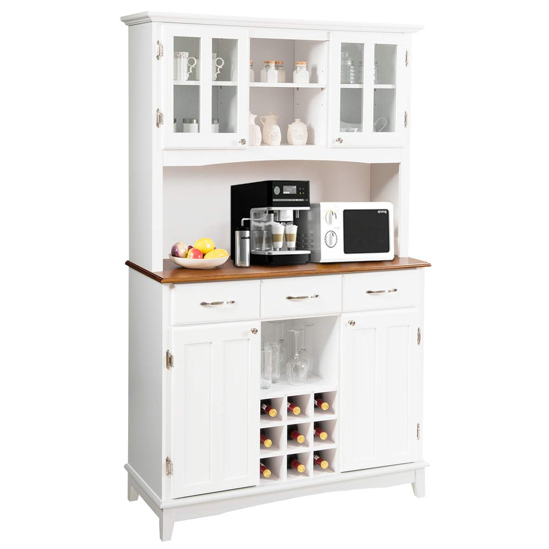Giantex Buffet Hutch Cabinet, Kitchen Hutch Sideboard