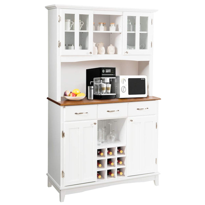 Giantex Buffet Hutch Cabinet, Kitchen Hutch Sideboard