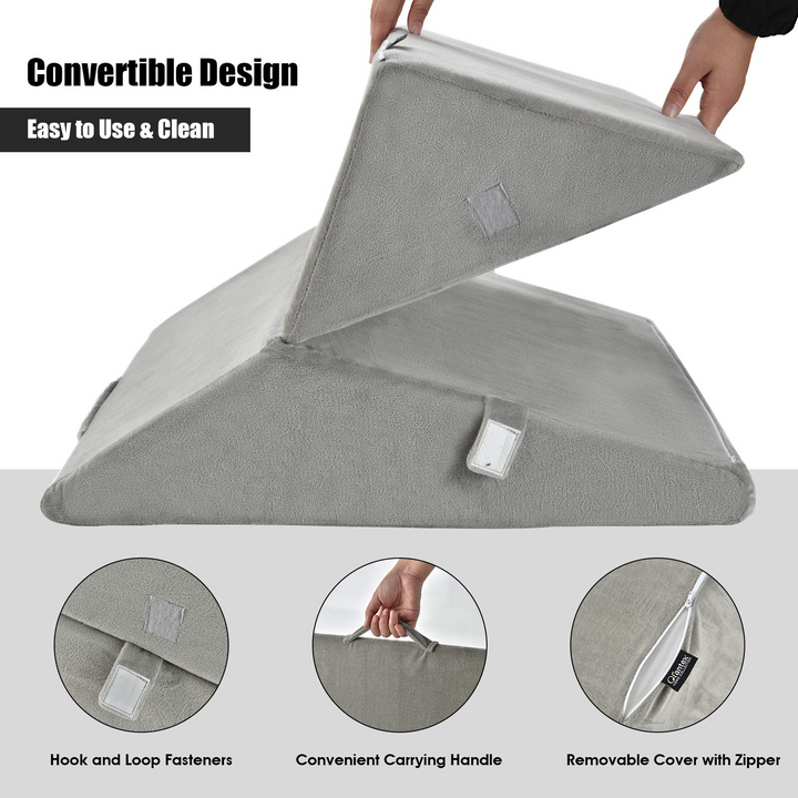 Giantex Bed Wedge Pillow, Adjustable 9&amp;12 Inch