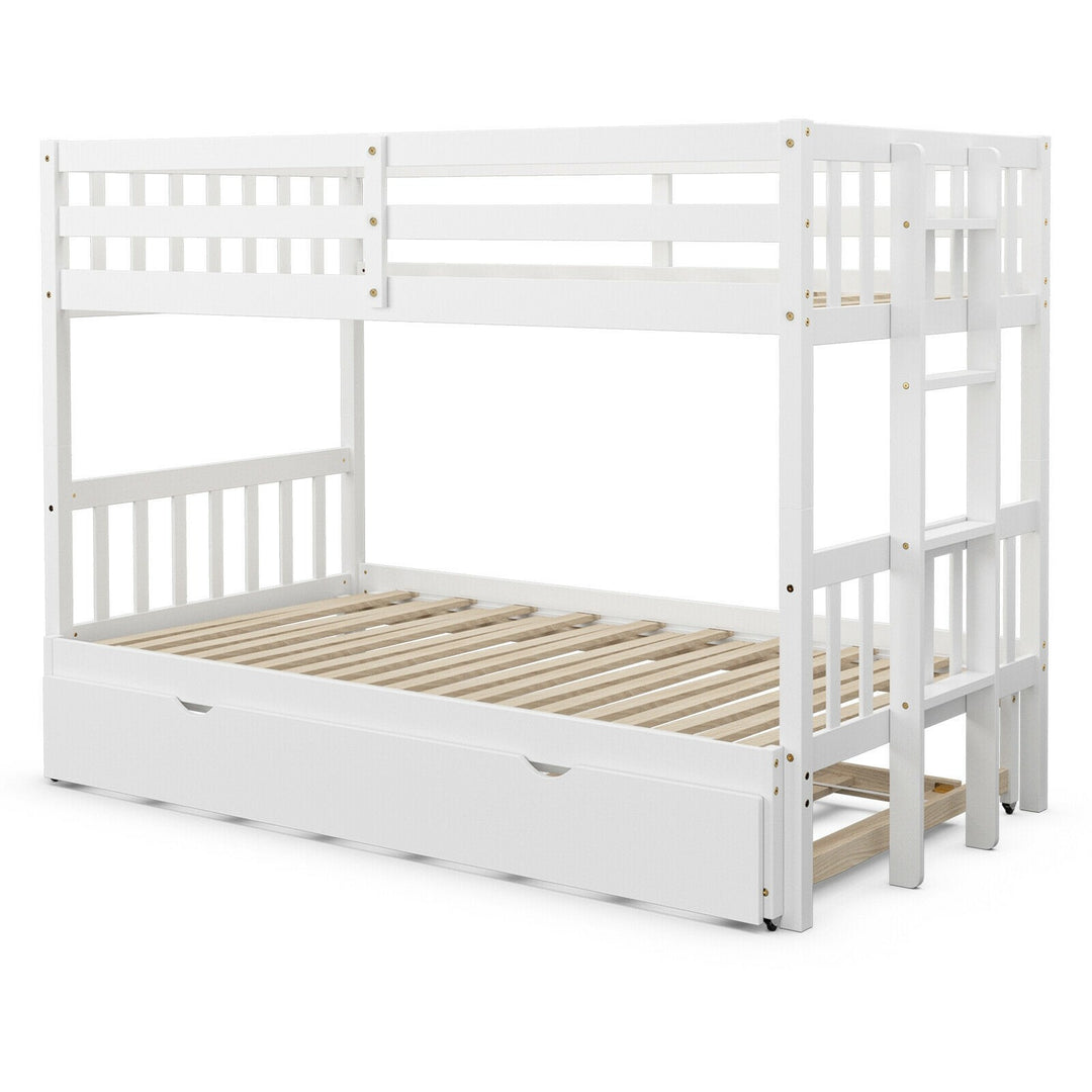 Twin Over Pull-Out Bunk Bed with Trundle