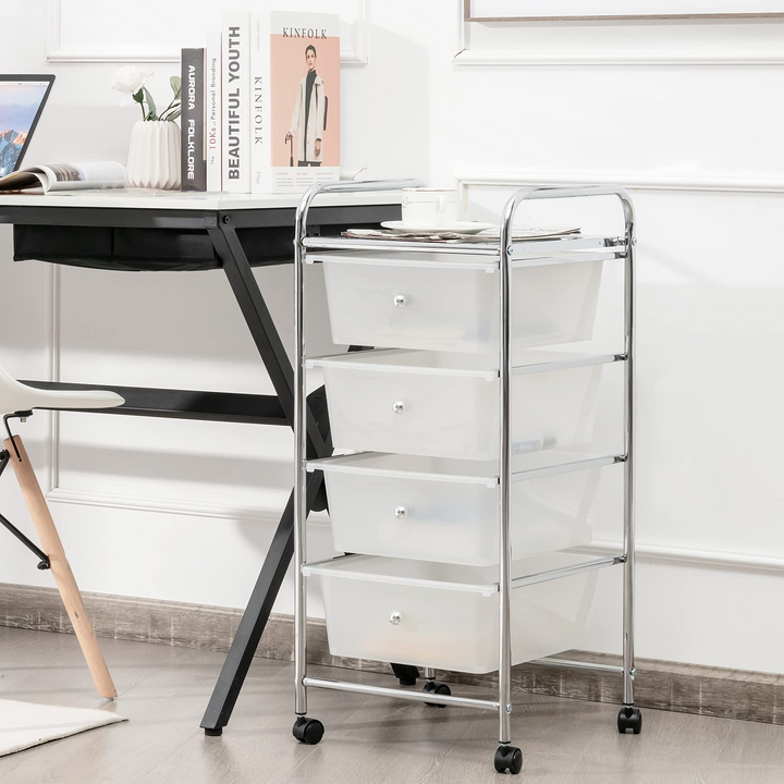 Giantex Rolling Cart with Drawers, Craft Organizer with Wheels