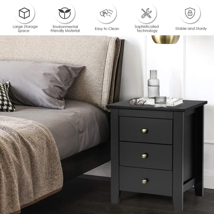 Giantex Suitable for Bedroom Bedsides Table Accent Table End Table