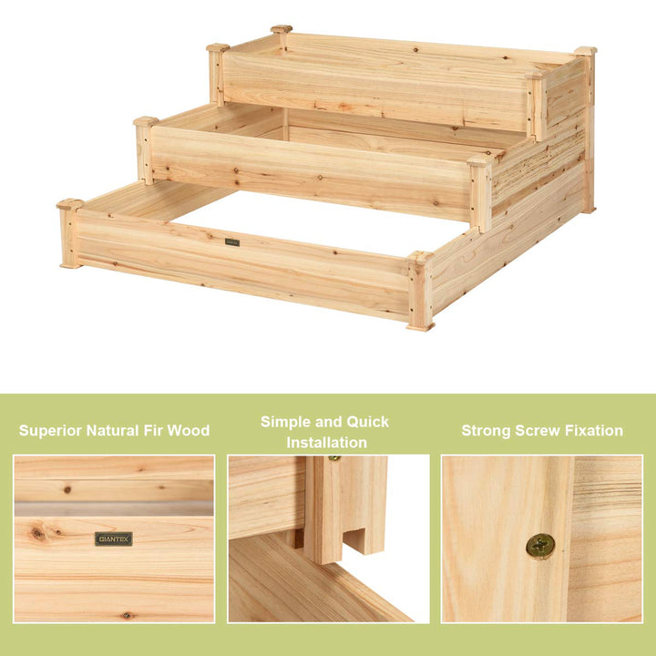 3 Tier Raised Garden Bed, 49&