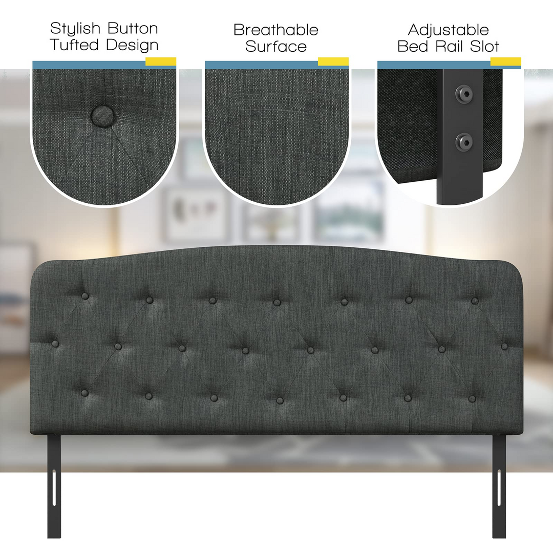 Giantex Upholstered Headboard, Button Tufted Headboard