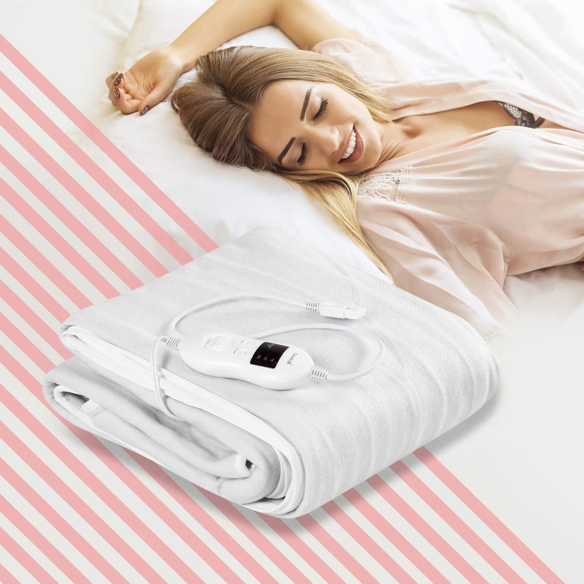 Giantex Heated Electric Mattress Pad w/ 8 Temperature Regulation (Twin/Full/Queen/King) - Giantexus