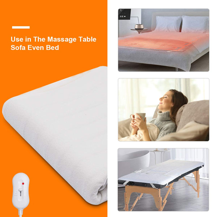 Giantex Standard Massage Table Warmer, Spa Table Heating Pad with Three Heat Settings