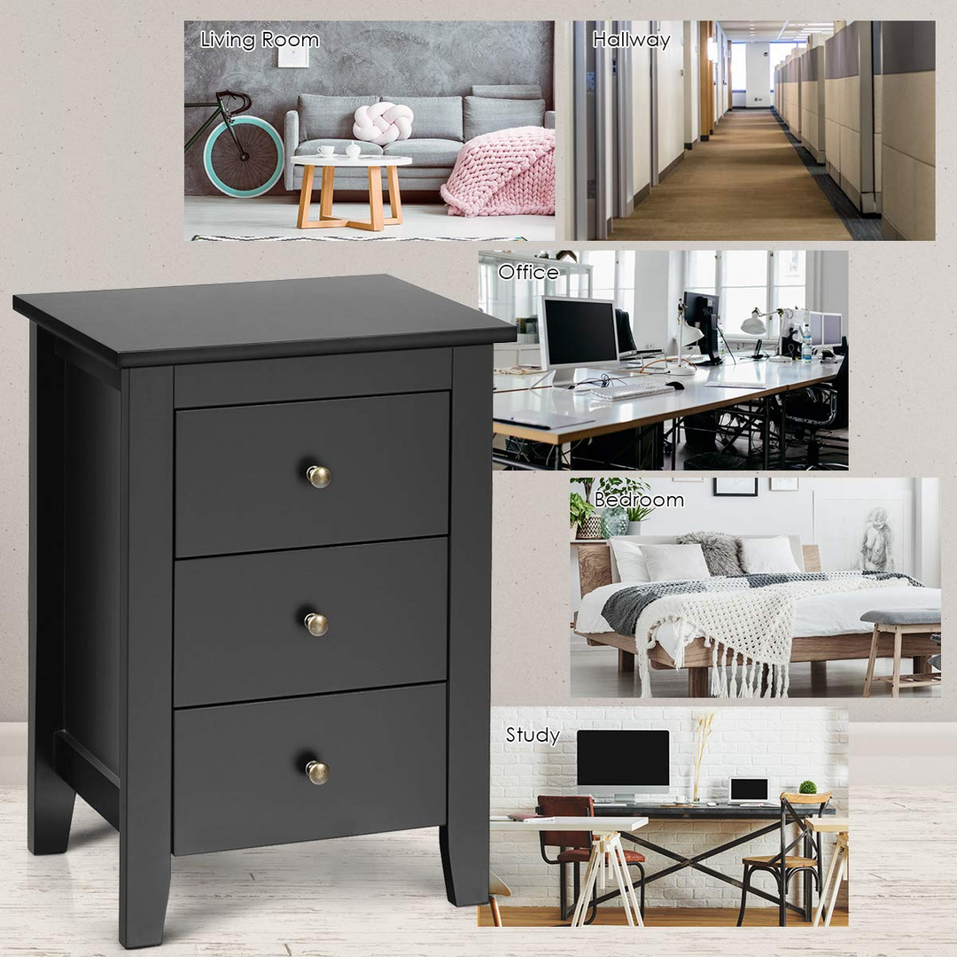 Giantex Suitable for Bedroom Bedsides Table Accent Table End Table
