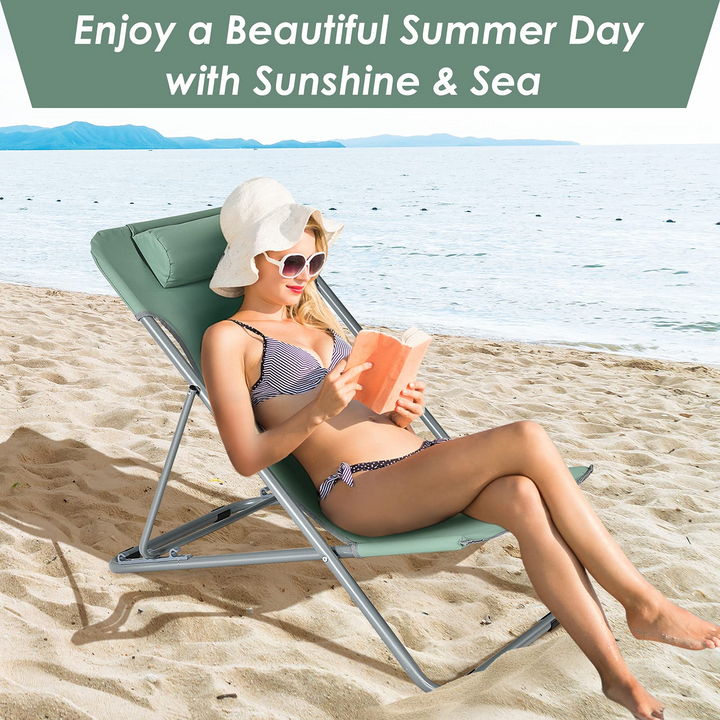 Giantex Beach Chair for Adults Camping Chair Set