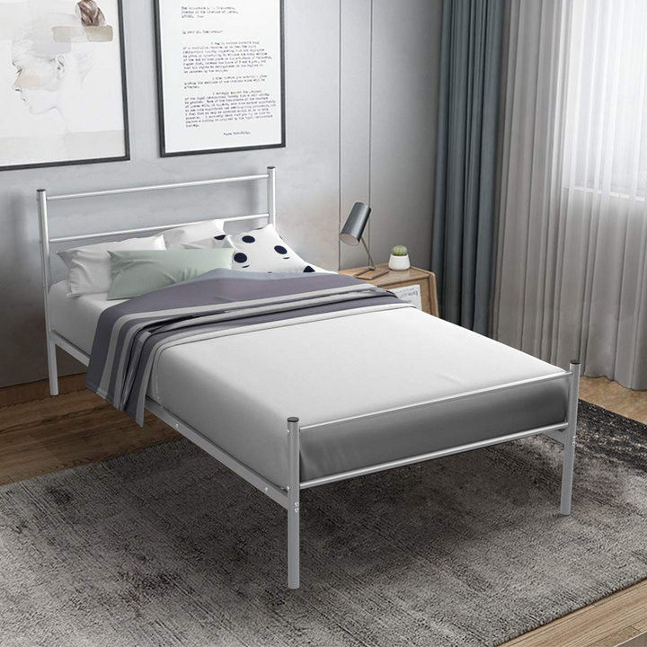 Giantex Twin Size Platform Bed with Headboard and Footboard